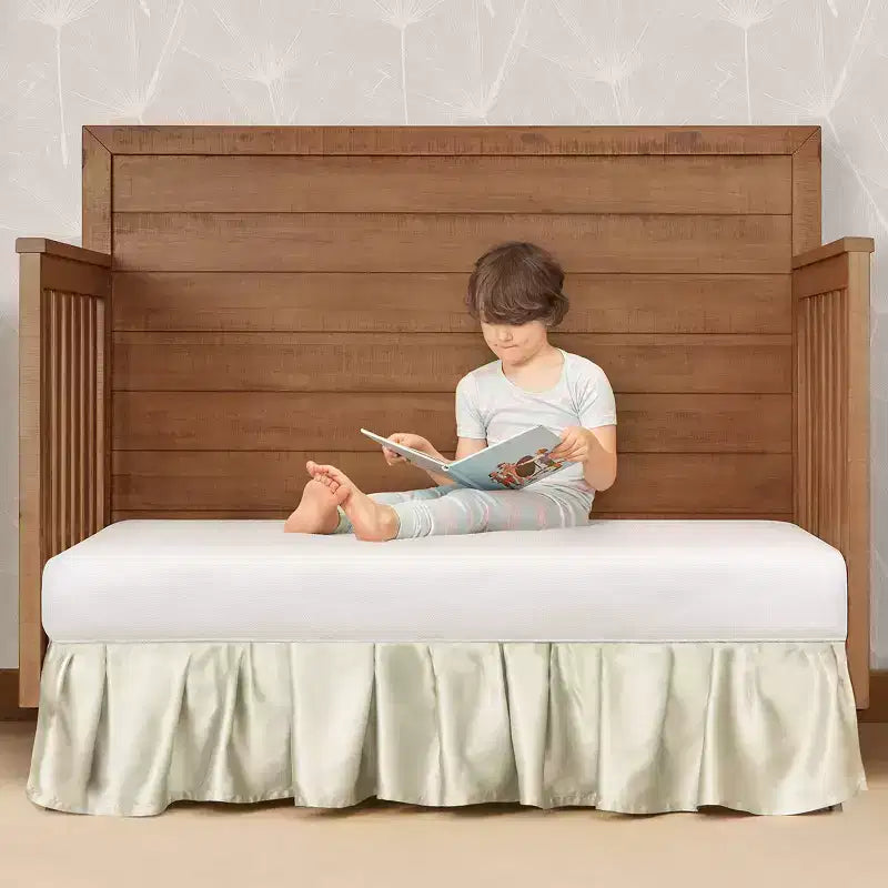 Matelas de berceau et de lit pour enfant Evolur Breath Flow Classic à ressorts intérieurs : Sensation moelleuse, housse en polyester, épaisseur de 6 po