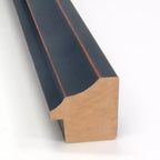 Miroir Mural de Salle de Bain 20" x 26" avec Cadre en Bois Biseauté Bronze Foncé - Amanti Art : Rectangle, Style Moderne, Fixation Murale, Quincaillerie Incluse