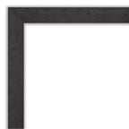 Miroir mural rustique en planches d'Espresso, 24 po x 30 po, sans biseau - Amanti Art : Rectangle, cadre en polystyrène, fixation murale