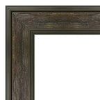 Miroir de porte pleine longueur sans biseau 50,8 cm x 137,2 cm style rustique – Amanti Art : cadre en polystyrène, quincaillerie de montage incluse