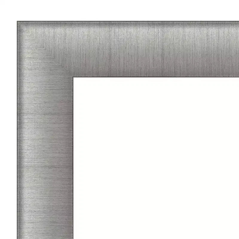 Miroir mural élégant en étain brossé non biseauté 31" x 31" - Amanti Art