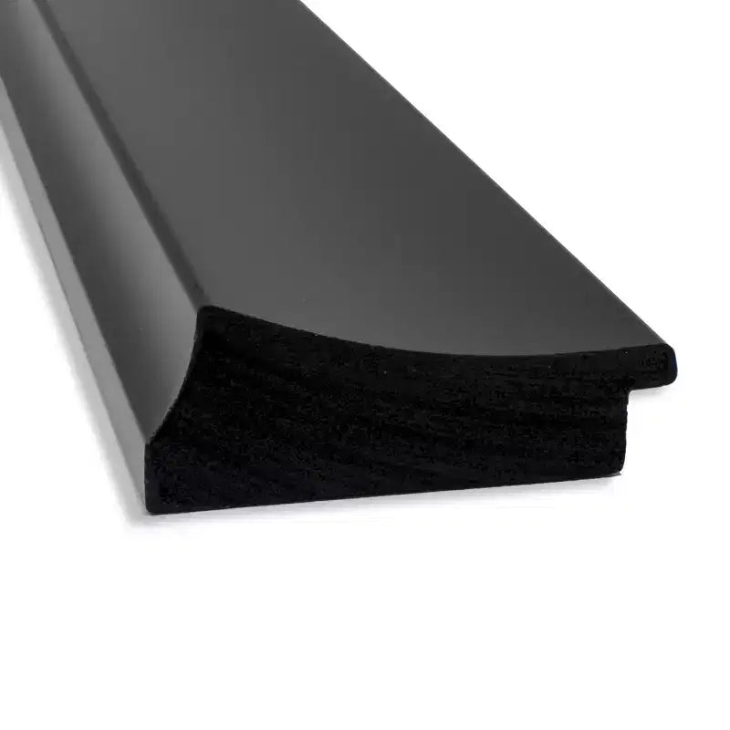 Miroir mural Grand Noir non biseauté 32 po x 32 po - Amanti Art