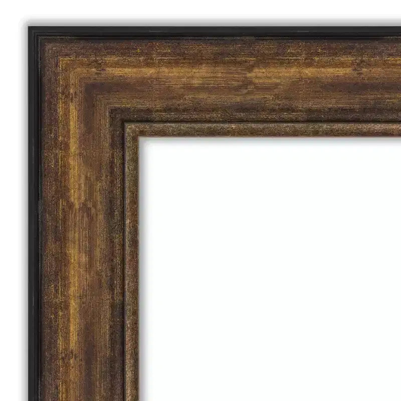 Miroir sur pied plein champ sans biseau en bronze de 32" x 68" Ballroom - Amanti Art
