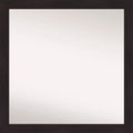30" x 30" Non-Beveled Furniture Espresso Narrow Wall Mirror - Amanti Art