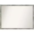 41" x 30" Non-Beveled Dove Gray Wash Square Wall Mirror - Amanti Art
