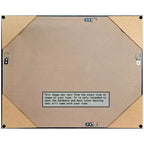 Miroir mural carré 41 po x 30 po non biseauté, gris colombe délavé - Amanti Art