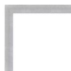 Miroir mural étroit Grace 40 po x 29 po, non biseauté, en nickel brossé - Amanti Art : Rectangle moderne, cadre en polystyrène