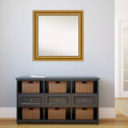 Miroir mural de salon non biseauté Amanti Art de 32 po x 32 po avec cadre en polystyrène