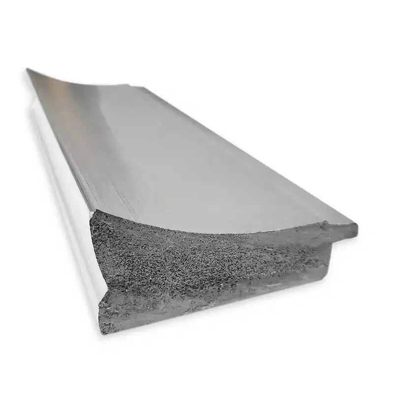 Miroir mural Flair nickel poli 22 po x 28 po sans biseau - Amanti Art : Rectangle, style moderne, matériel de montage inclus