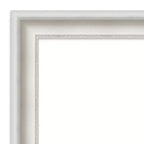 Miroir mural blanc Amanti Art Parlor 61 x 76 cm, sans biseau - Rectangle moderne, cadre en polystyrène