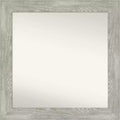32" x 32" Non-Beveled Dove Gray Wash Wall Mirror - Amanti Art