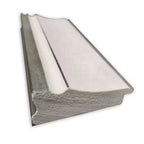 Miroir mural de salle de bain Trio blanc délavé argenté de 41" x 29" sans biseau - Amanti Art
