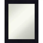 22" x 28" Non-Beveled Shiplap Navy Wood Bathroom Wall Mirror - Amanti Art: Rectangle, Includes Mounting Hardware