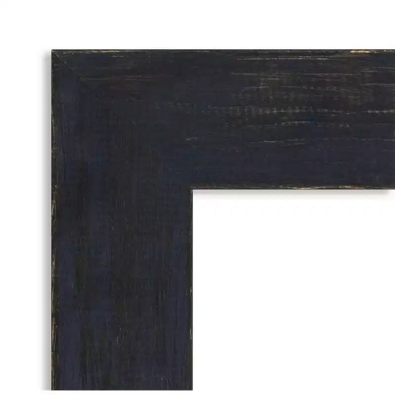 Miroir mural de salle de bain en bois Shiplap non biseauté bleu marine 22" x 28" - Amanti Art : Rectangle, Quincaillerie de montage incluse
