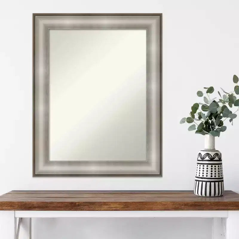 Miroir mural argenté Impérial non biseauté 23" x 29" - Amanti Art