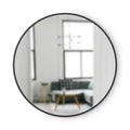 37" Hubba Round Wall Mirror Black - Umbra