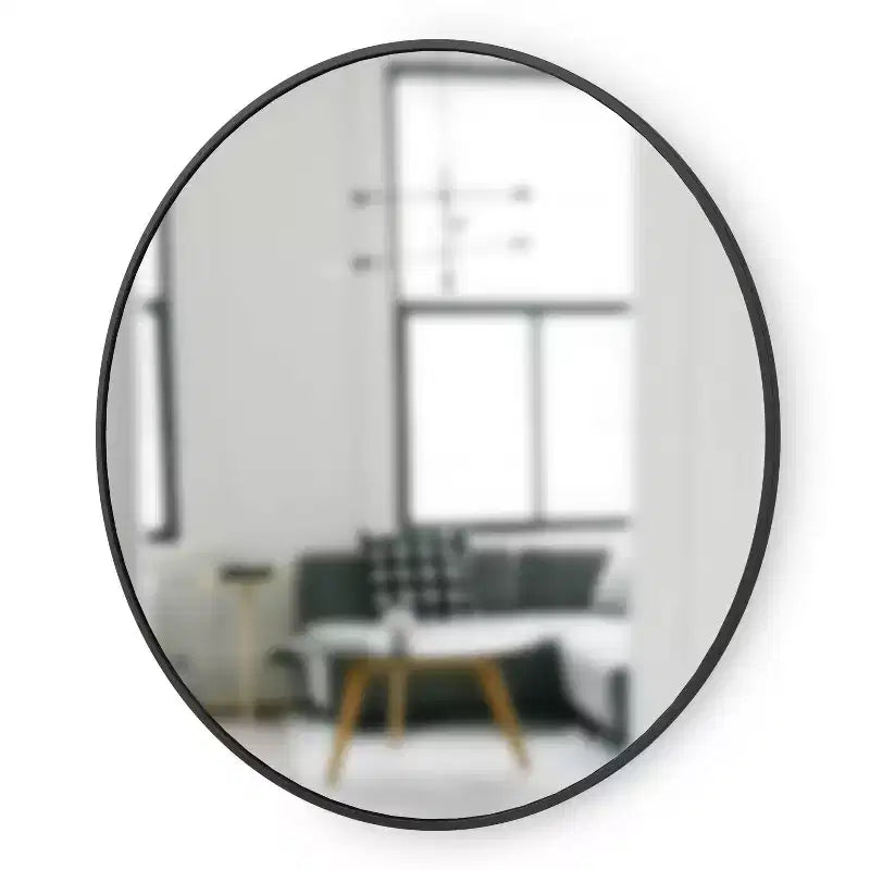 Miroir mural rond Hubba 37" noir - Umbra
