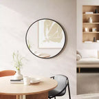Miroir mural rond Hubba 37" noir - Umbra