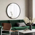 Miroir mural rond Hubba 37" noir - Umbra
