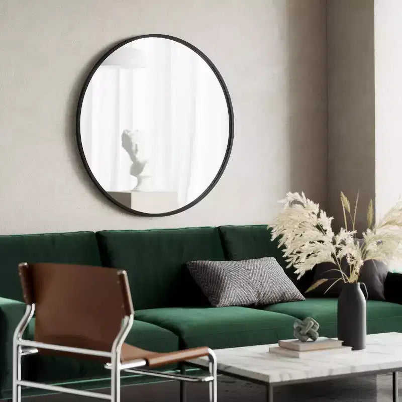 Miroir mural rond Hubba 37" noir - Umbra