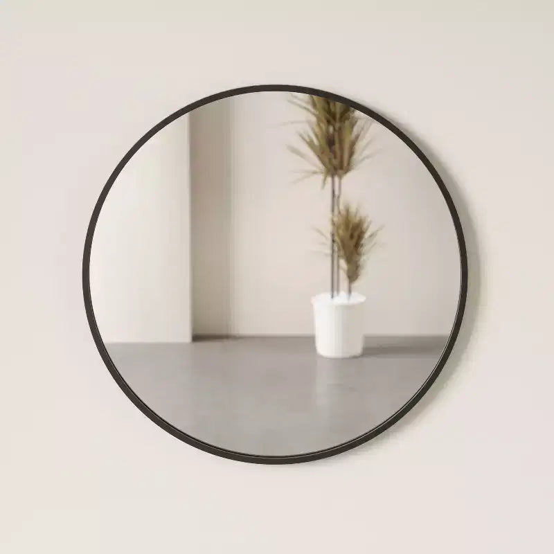 Miroir mural rond Hubba 37" noir - Umbra