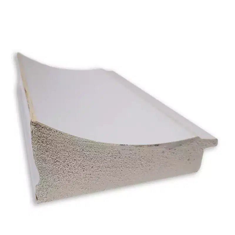 Miroir de salle de bain mural étroit et non biseauté 30" x 30" Flair Blanc doux - Amanti Art : Cadre en polystyrène carré moderne, montage mural