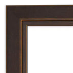 Miroir mural en bois bronze biseauté Lara Amanti Art 45 po x 35 po : Rectangulaire moderne, aucun assemblage requis