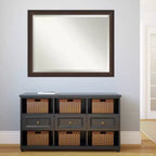 Miroir mural en bois bronze biseauté Lara Amanti Art 45 po x 35 po : Rectangulaire moderne, aucun assemblage requis