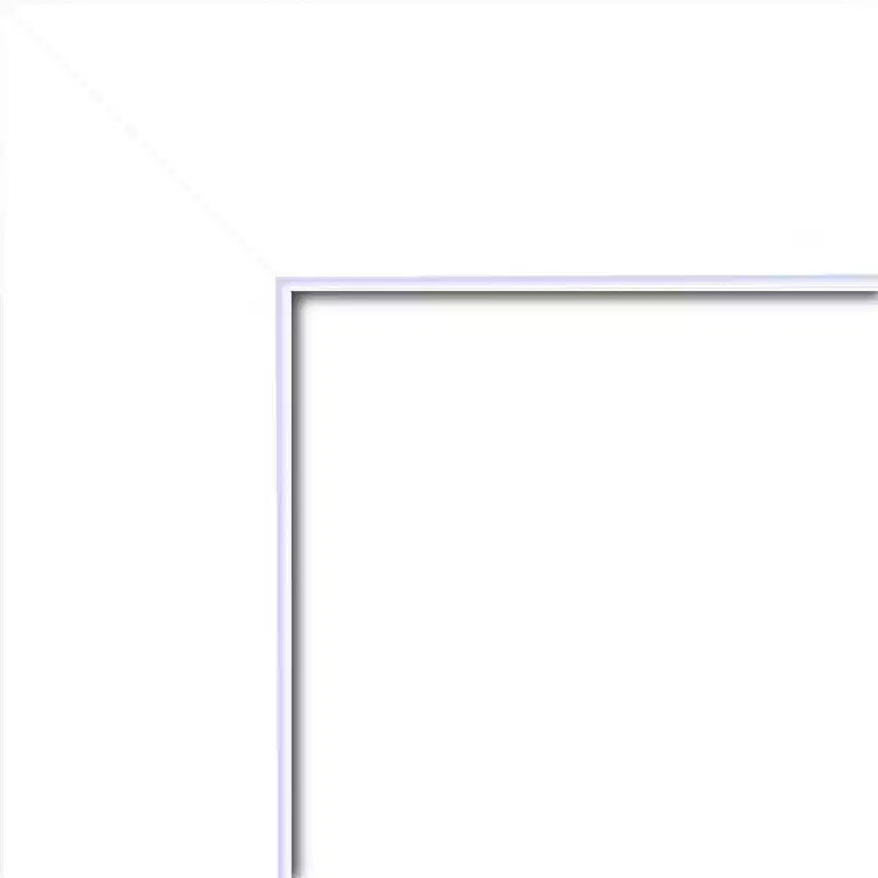 Miroir mural en bois blanc Amanti Art Corvino de 43 po x 32 po sans biseau : design rectangulaire moderne, quincaillerie de montage incluse