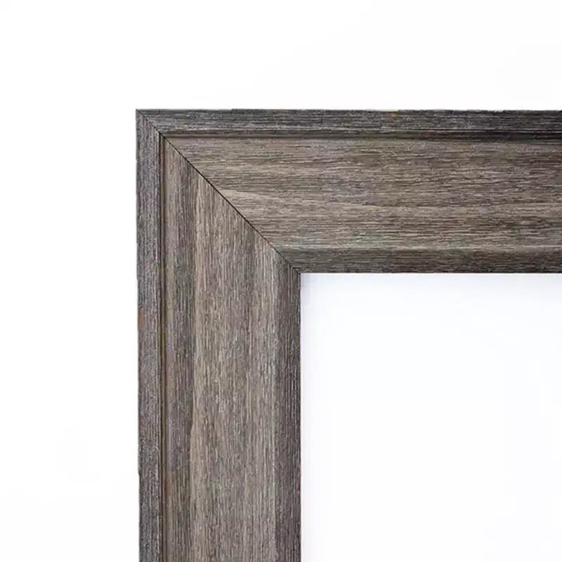 Miroir mural de salle de bain en bois de grange rustique, non biseauté, 41 po x 29 po, marron – Amanti Art