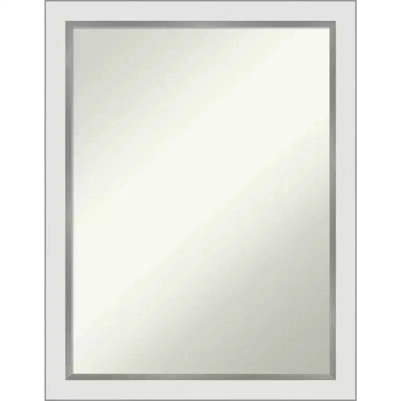 21" x 27" Eva Narrow Gold Wall Mirror for Bathroom - Amanti Art: Modern Rectangle, Wall Mount