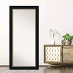 Miroir pleine longueur à poser, sans biseau, Paragon Bronze 31" x 67" - Amanti Art : Rectangle moderne, cadre en polystyrène