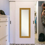 Miroir de porte sur toute la longueur 20 po x 54 po doré non biseauté pour salon - Amanti Art : Crochets inclus, cadre en polystyrène, aucun assemblage requis