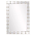 Howard Elliott Remington Glass/Wood Studded Wall Mirror: 39.5" Modern Rectangular, No Assembly Required