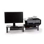 Mind Reader Organisateur de bureau, 38,5 po (L) x 11 po (l) x 2,55-6,5 po (H), Noir