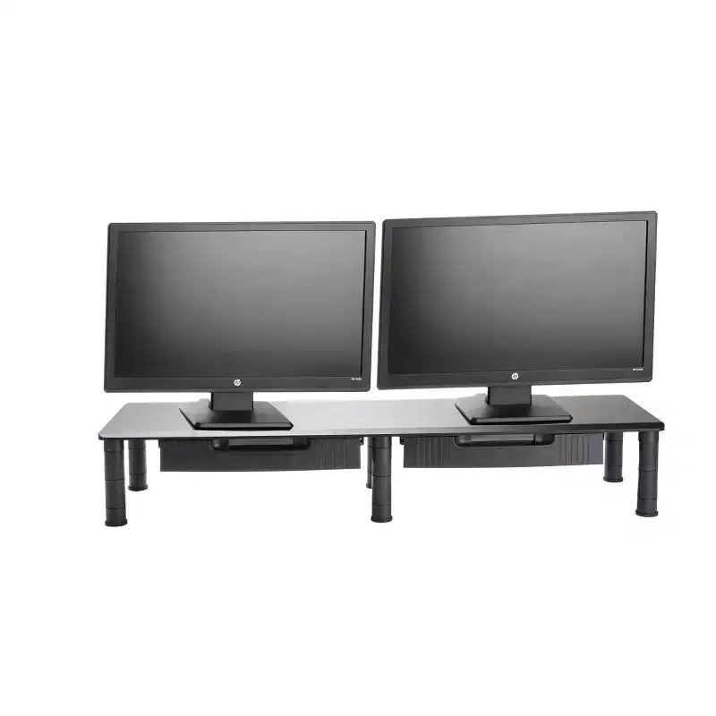 Mind Reader Organisateur de bureau, 38,5 po (L) x 11 po (l) x 2,55-6,5 po (H), Noir