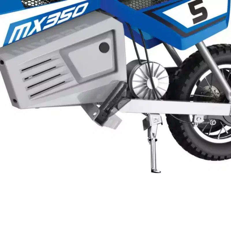 Razor 24V MX350 Dirt Rocket Moto électrique à enfourcher - Bleu : Moteur 250W, 22,5 km/h