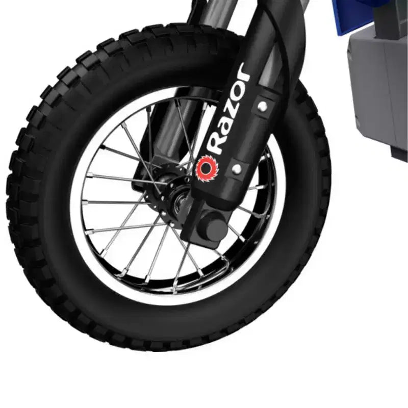 Razor 24V MX350 Dirt Rocket Moto électrique à enfourcher - Bleu : Moteur 250W, 22,5 km/h