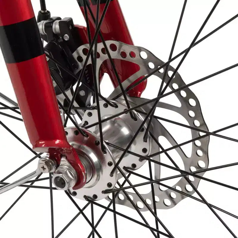 Vélo électrique Huffy Lyndon enjambeur – Roues de 27,5 po – 32 km/h – 36 V – Rouge
