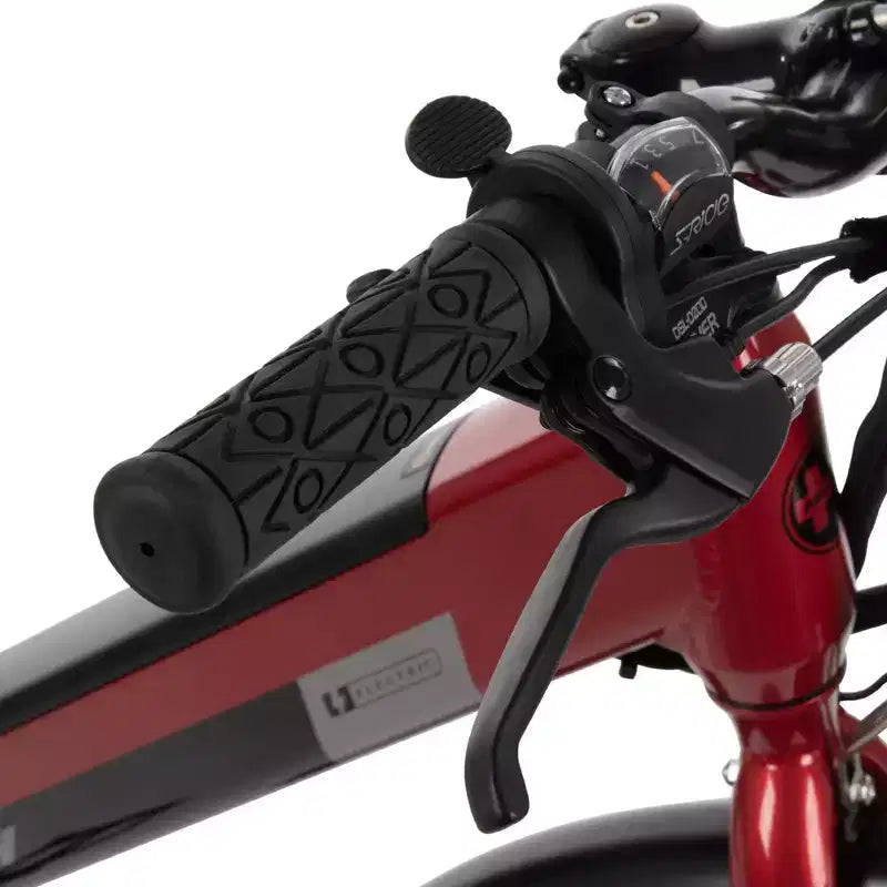 Vélo électrique Huffy Lyndon enjambeur – Roues de 27,5 po – 32 km/h – 36 V – Rouge
