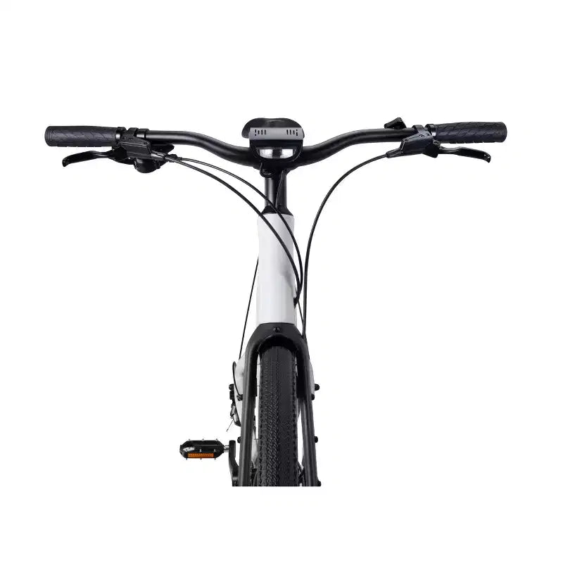 Urtopia Vélo électrique de croisière adulte en carbone 1 Pro Smart 27,64" à enjambement haut - Blanc S