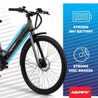 Vélo électrique Huffy Vienna 27.5" 36V pour adultes - Gris mat