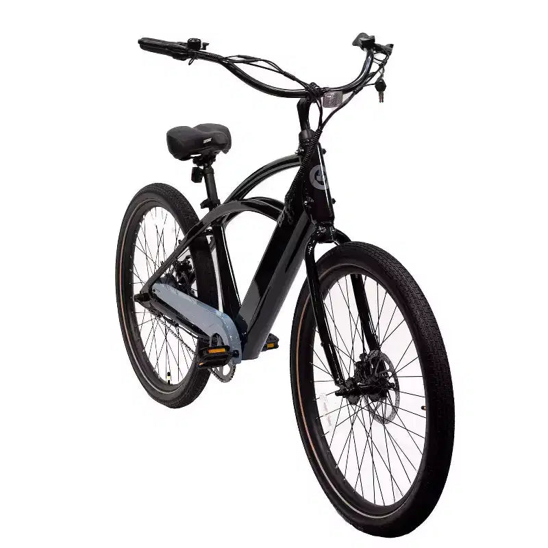 GOTRAX Adult Shoreline 27.5" Step Over Electric Cruiser Bike - Black