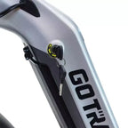 Vélo hybride électrique GOTRAX Fat Tire 26" à enjambement bas pour adulte - Argent