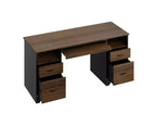 Bestier 59 Bureau d'ordinateur avec 4 tiroirs, Bureau de direction avec tiroir de classement, Tablette coulissante pour clavier pour bureau à domicile