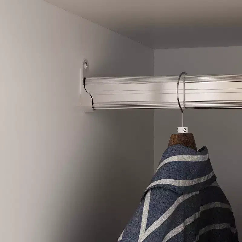 Famapy Armoire 3 Portes Organiseur Vêtements Poignée Bois Armoire
