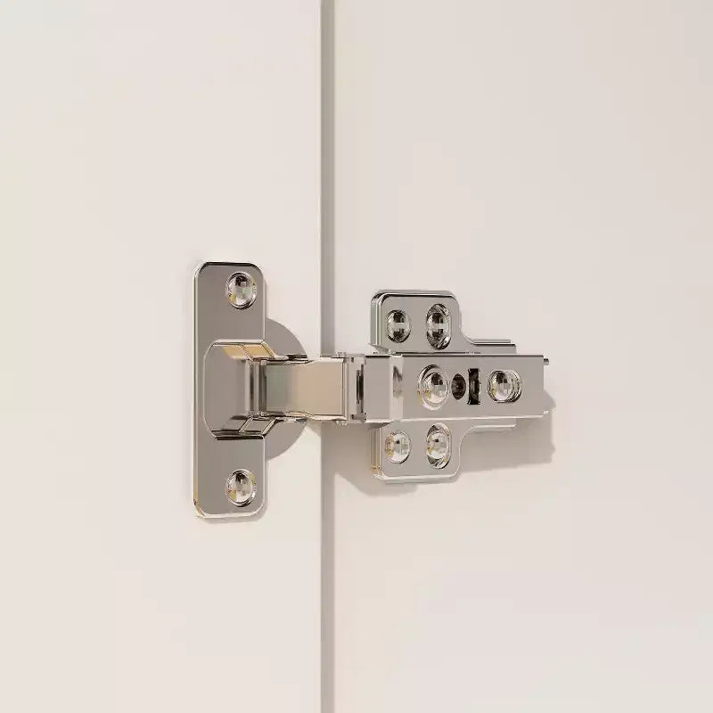 Famapy Armoire 3 Portes Organiseur Vêtements Poignée Bois Armoire