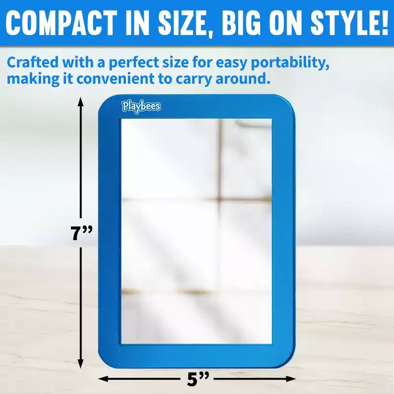 Miroir magnétique Playbees – Bleu – 5 x 7