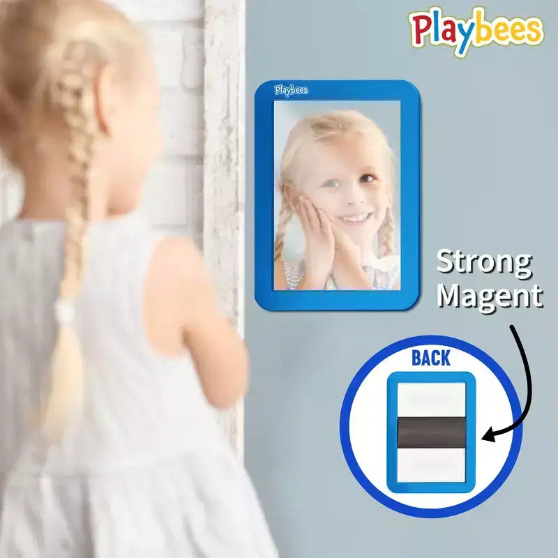 Miroir magnétique Playbees – Bleu – 5 x 7