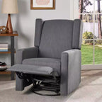 Fauteuil inclinable pivotant en tissu Hounker de Christopher Knight Home